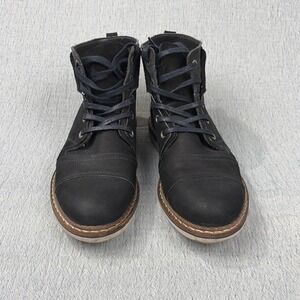 Freebird Men's Fisk US 9 Blue Navy Leather Lace-Up Ankle Chukka Boots‎